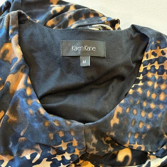 Karen Kane Blue and Brown dress size M - Picture 7 of 7